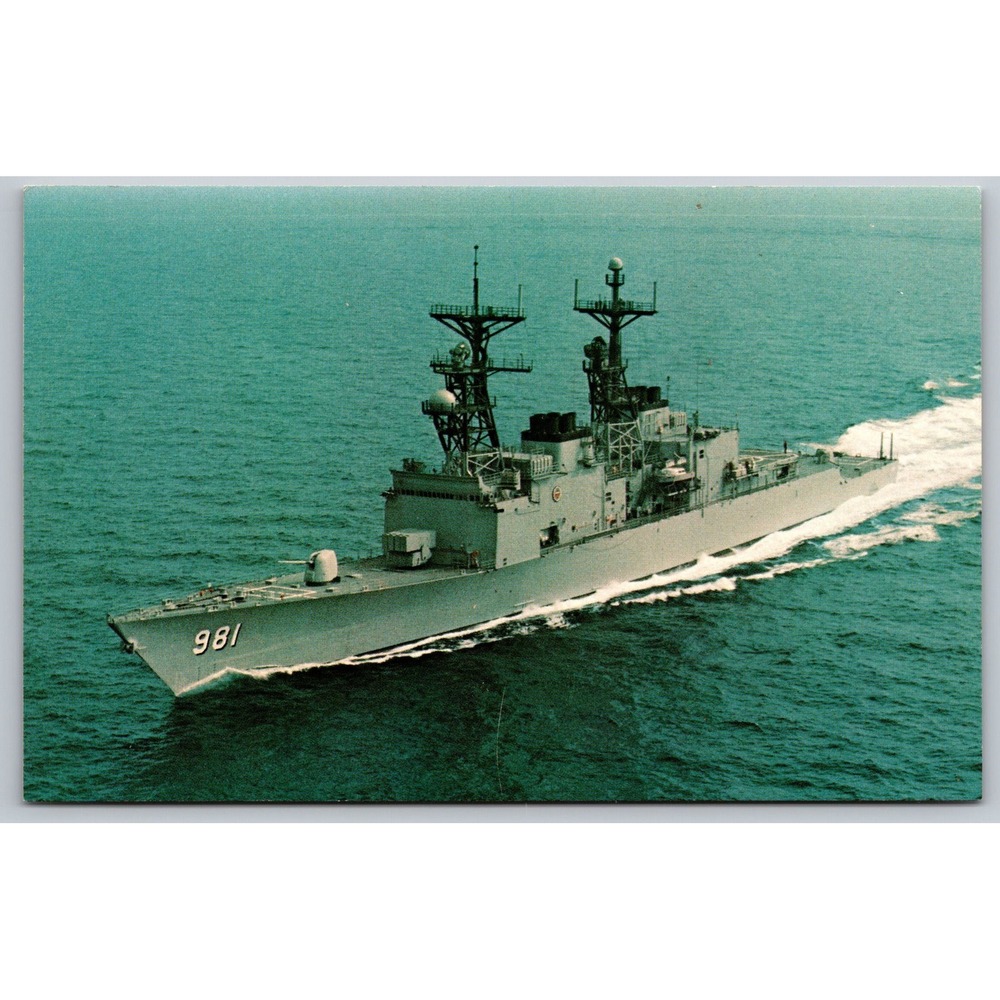 USS John Hancock DD-981 Navy Destroyer Vintage Postcard Marine Photos P5141
